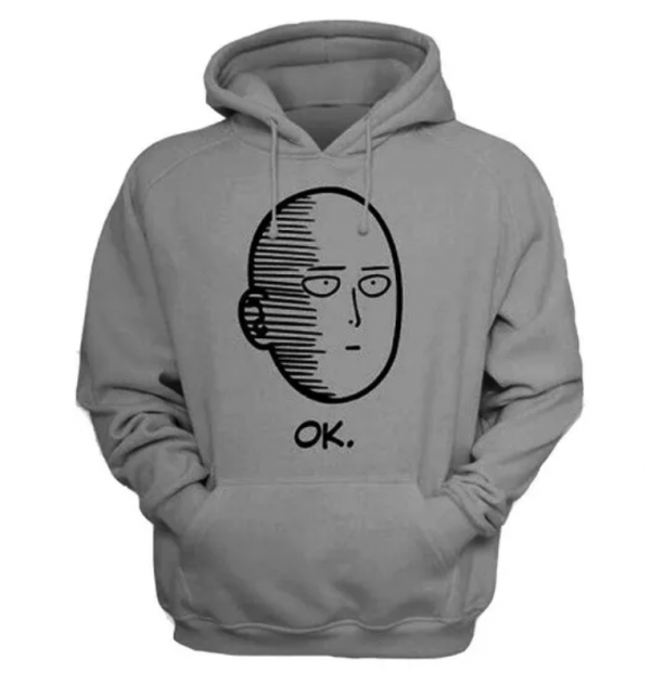 Hoodie dengan desain karakter animasi